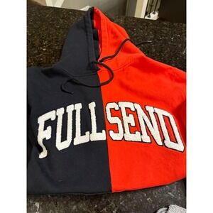 FULL SEND‎ Black Red Hoodie Mens Size M